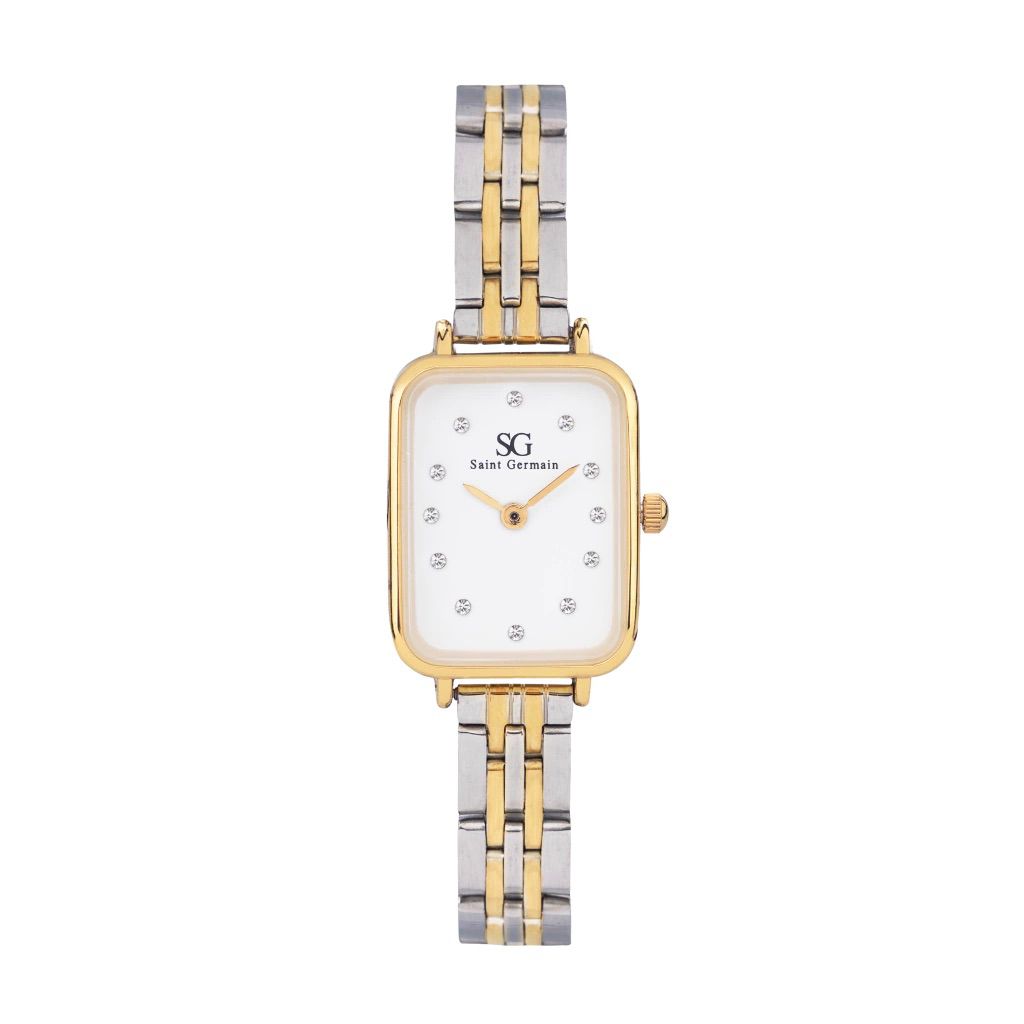 Relógio Square Madison Diamond Bicolor